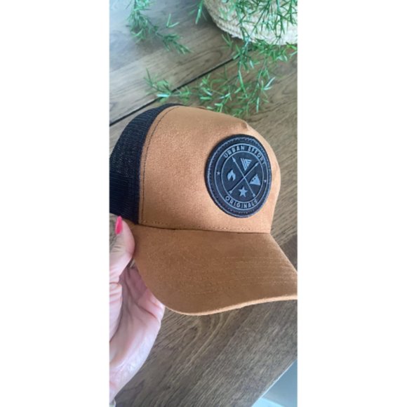 Men Women Brown Urban Effort Mesh Back Cap - Picture 9 of 11